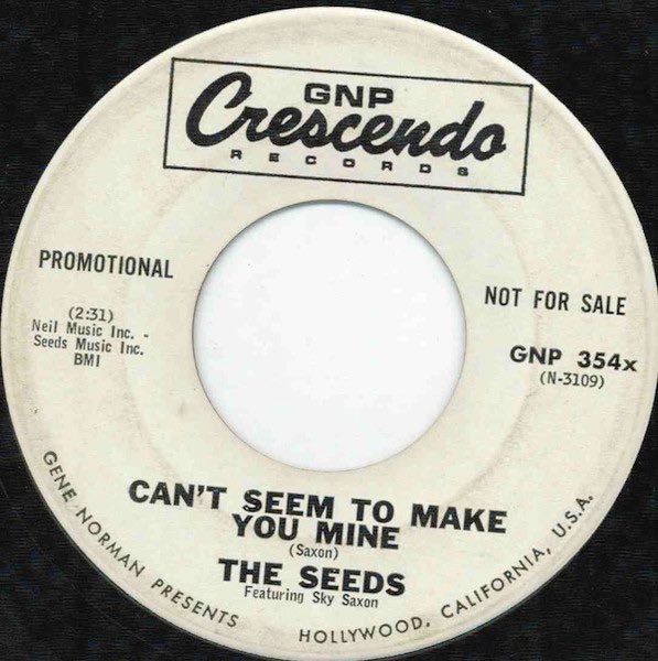 RockMusicAssoc's tweet image. #GarageRockTober The Seeds “Can’t Seem To Make You Mine” 1965 Los Angeles, Sky Saxon, Jan Savage, Daryl Hooper and Rick Andridge come together and score a local AM radio hit, and prepare for world domination. #SkySaxon #TheSeeds #Nuggets