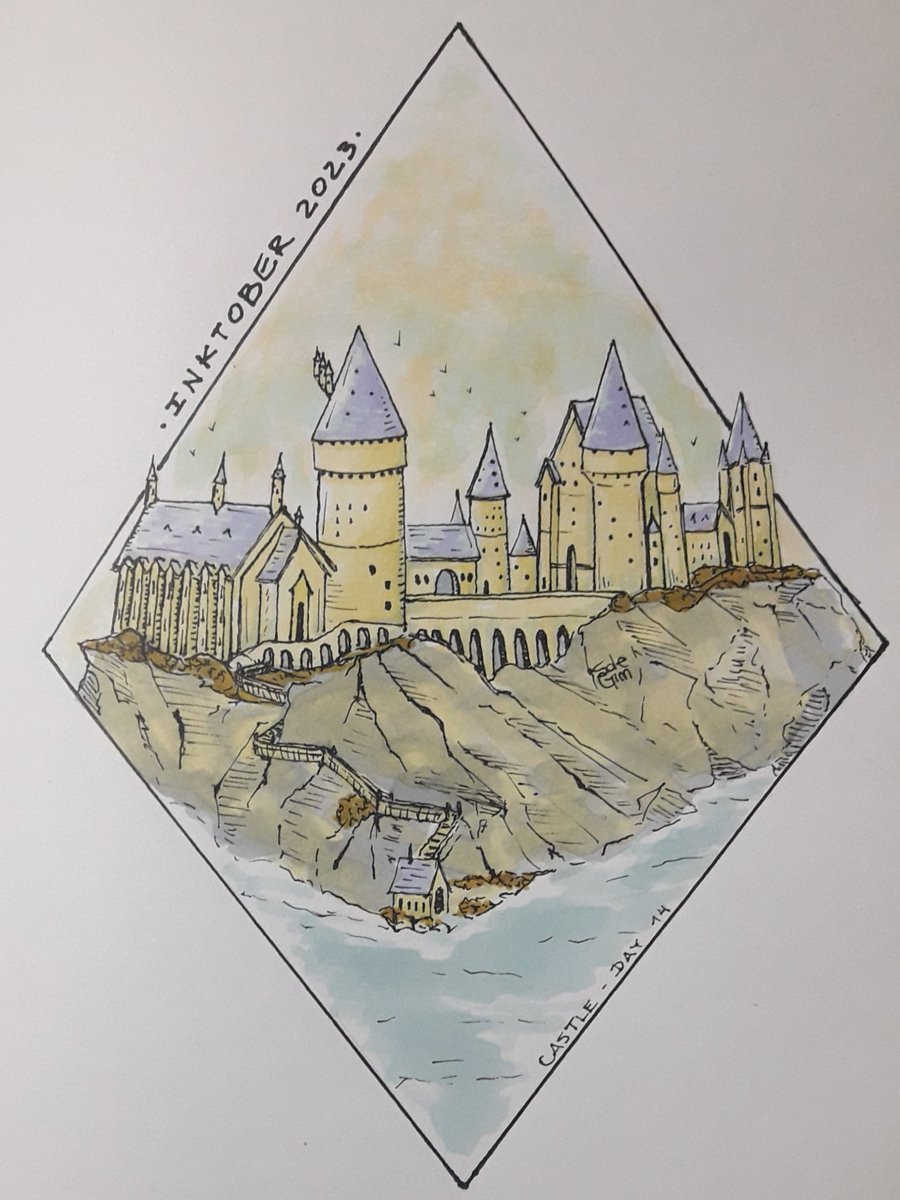 Inktober Day 14: Castle 🏰

#inktoberday14 #inktober2023 #inktober