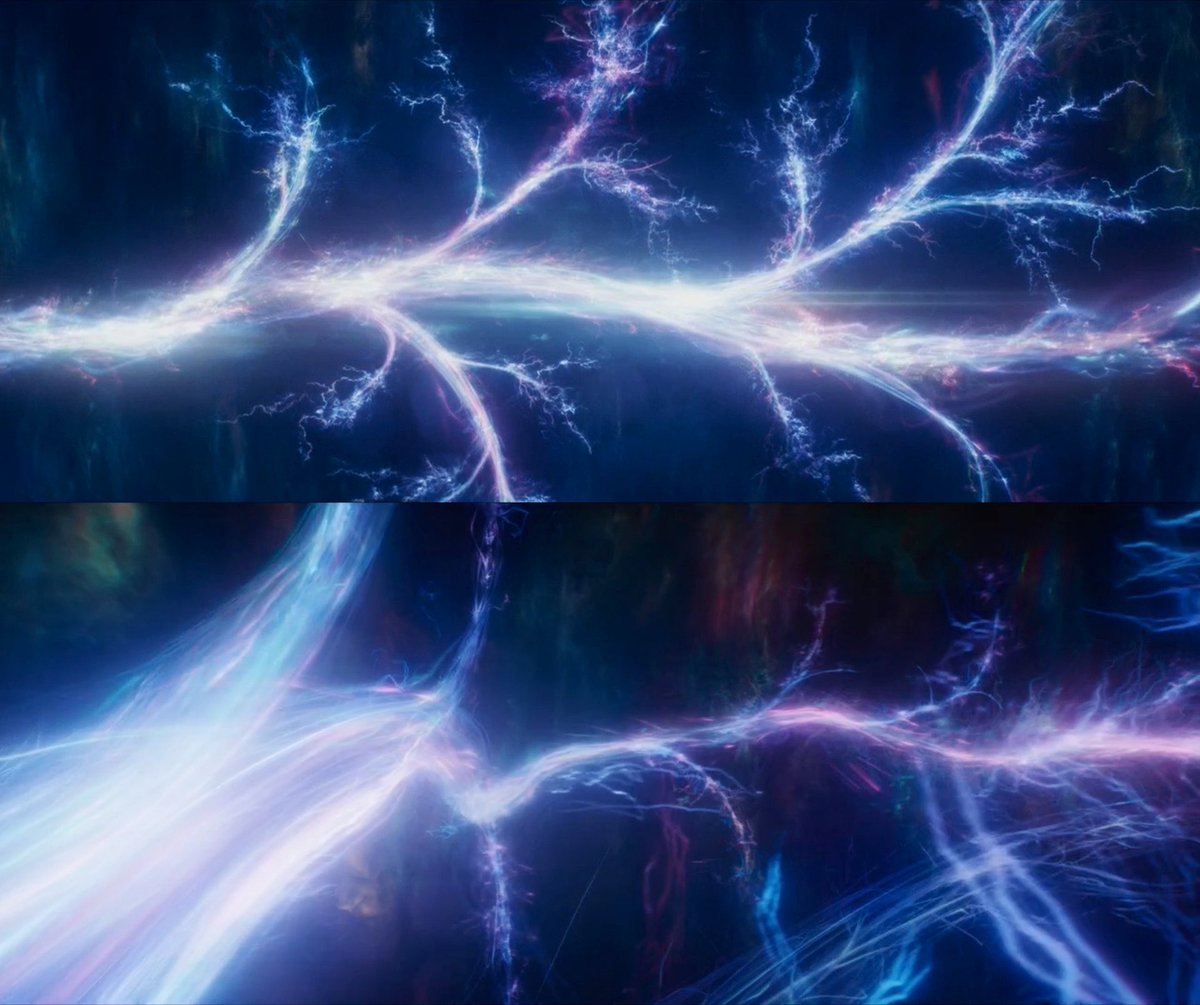1_polo's tweet photo. @ithinkyeah @blurayangel Incursions are relevant because it marks the death of either one or both universes that collided from too many timelines branching from nexus events or branching as result of multiversal travel (Evil Dr strange) 
Best photo example 

So say 2 collide ⬇️ incursion happens https://t.co/RrkEDvSOxD