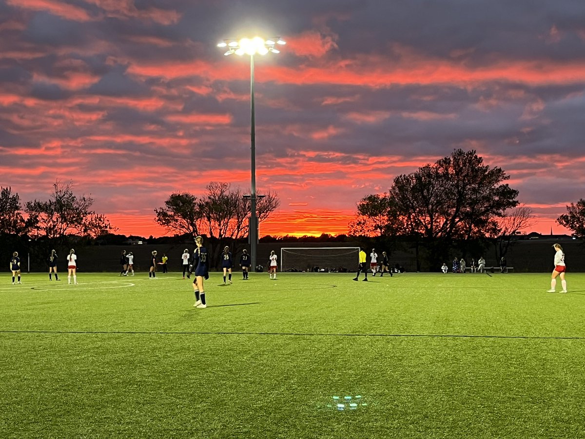 Missed out on her game last night due to work. I got the opportunity to watch my daughter play tonight.  When not watching the colts, I am out watching family.   Little cold but sunset is amazing.