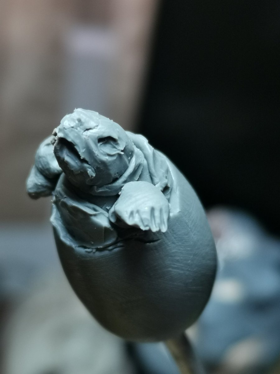 TZUCHILEE2's tweet photo. 破蛋食蛇龜 (黃緣閉殼龜)開始
#Cuora flavomarginata
#sculpture
#食蛇龜 https://t.co/UwDujPNvp1