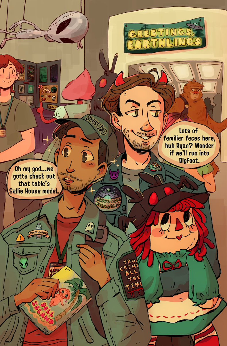 yzagart's tweet photo. here’s my piece for the Buzzfeed Unsolved zine!! so thankful to be a part of this zine🤎 
follow @trunsolvedzine account to stay tuned for their leftovers sale!! 👻 https://t.co/07ltZK86Kq
