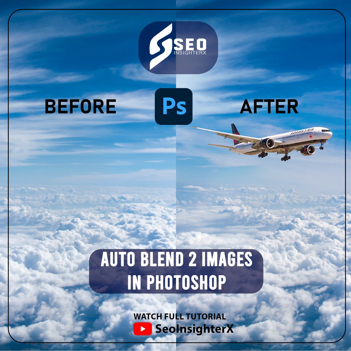 seoinsighterx's tweet image. Enhance editing skills with our Photoshop tutorial, seamlessly blending images using Auto Blend for captivating compositions. 
.
Watch full tutorial
youtube.com/shorts/qwGgSqD…
.
#CreativeTutorial #seosignterx #AutoBlend2Images