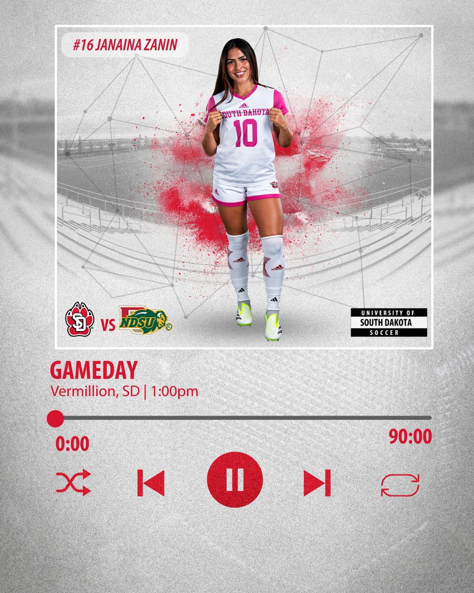 Join the Coyotes for their Pink Game against NDSU today at 1 p.m. 💖

📍: First Bank and Trust Soccer Complex
📊: yote.us/soccer
📰: yote.us/3RZJiCn
🖥️: yote.us/46r5KsJ
📺: Summit League Network 

#GoYotes x #WeAreSouthDakota 🐾