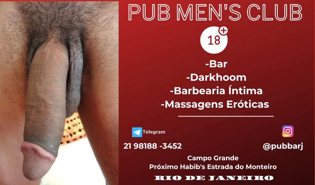 Hoje no <a href="/pubbarj/">PUB🍹 MEN'S CLUB</a>  Campo Grande Próximo Habib's Estrada do Monteiro -RJ 🇧🇷. <a href="/uberfodamassage/">🇧🇷 UBER FODA MASSAGE🇧🇷</a>
Siga Instagram👇🏻
instagram.com/pubbarj/
Nome na lista telegram 👇🏻
t.me/+5521981883452
