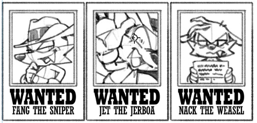 found another thing-- Fang's wanted posters from the promo comic, on their own