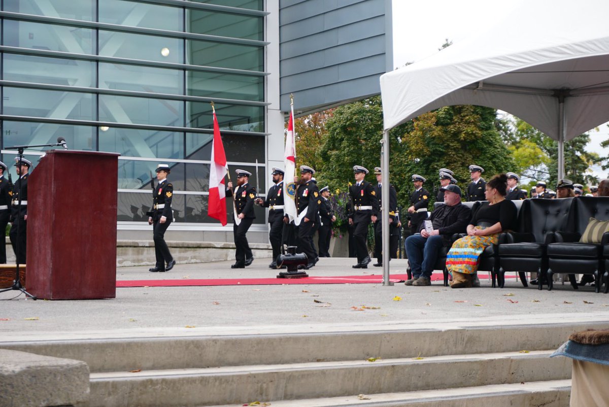 RLitwiller's tweet photo. Today was a GREAT #NavyDay in #Ottawa. Re-dedication of the Naval Reserve Memorial at #HMCSCARLETON in celebration of #NavalReserves100. Naval Reserve Band led the parade followed by a guard comprised of sailors from every NRU across Canada! https://t.co/dLIRcfLZiF