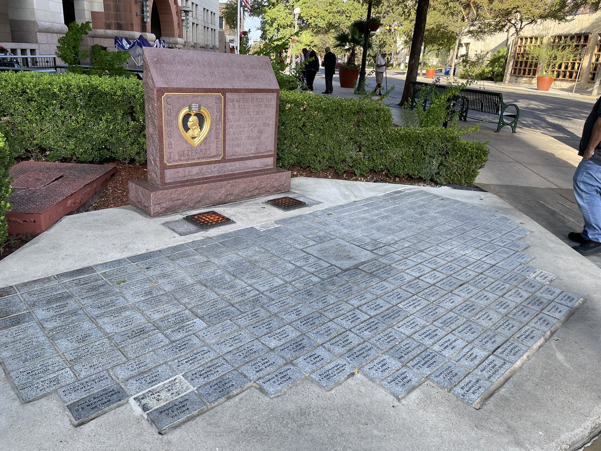 “As you read these names rest assure your freedom was paid in full” ~ Tony Roman (Past TX MOPH Commander)

Today the #MOPH1836 unveiled the pavers representing  #PurpleHeart Recipients.

We will forever be grateful to these Heroes for our Freedom. 
#TBIWarrior