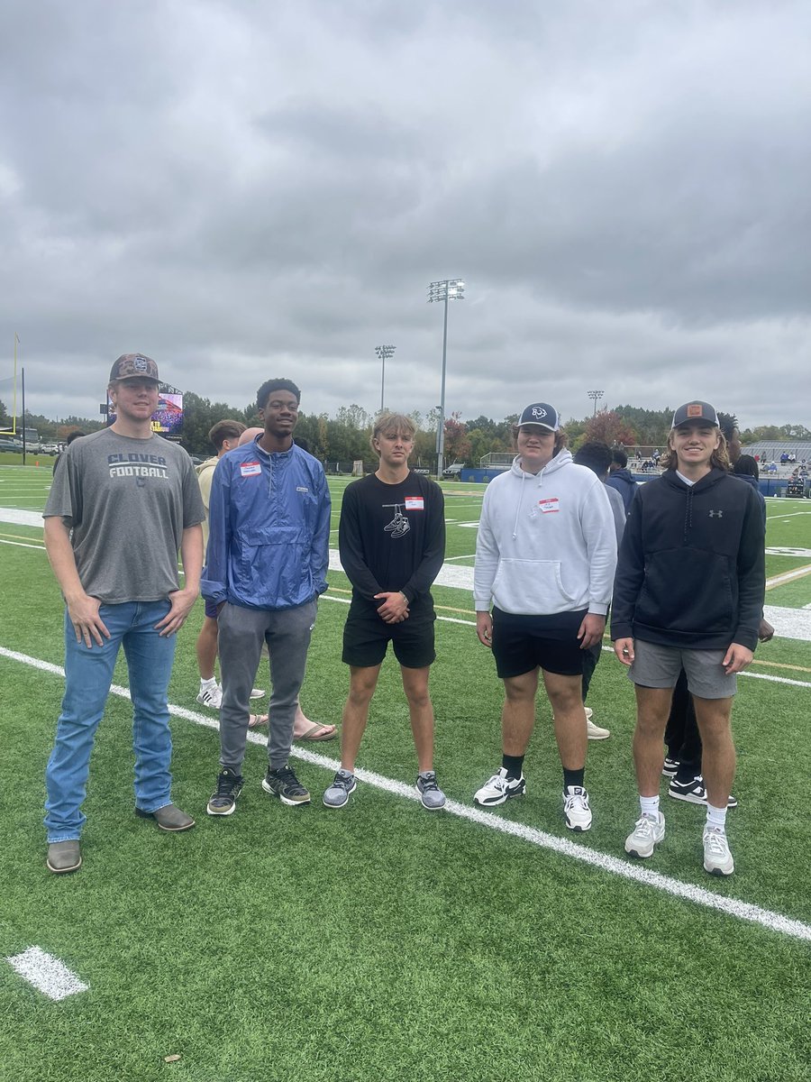 Great <a href="/WingateFb/">Wingate Bulldogs Football</a> Game day visit with  <a href="/GraysonSmith77/">Grayson Smith</a> <a href="/JakeSolomon777/">Joshua “Jake” Solomon</a> <a href="/AJMinder75/">AJ Minder</a> <a href="/nealfarris1/">Christopher (Neal) Farris</a> <a href="/ZachCheatham9/">Zachary Cheatham</a> 🏈‼️<a href="/ShaedonMeadors/">Coach Meadors</a> <a href="/Clover_Football/">Clover Football</a> <a href="/coachwoolbright/">Perry Woolbright</a> <a href="/train0187/">TRAINBUILT PERFORMANCE</a> 
<a href="/DanOrnerKicking/">DanOrnerKicking</a>