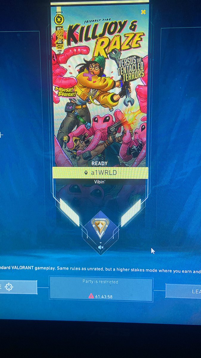GeneOdd's tweet photo. @VALORANT I have been been banned from competitive for no reason, I haven’t even been playing the game and when I got on I’m banned. help https://t.co/HrBnJqEG8T