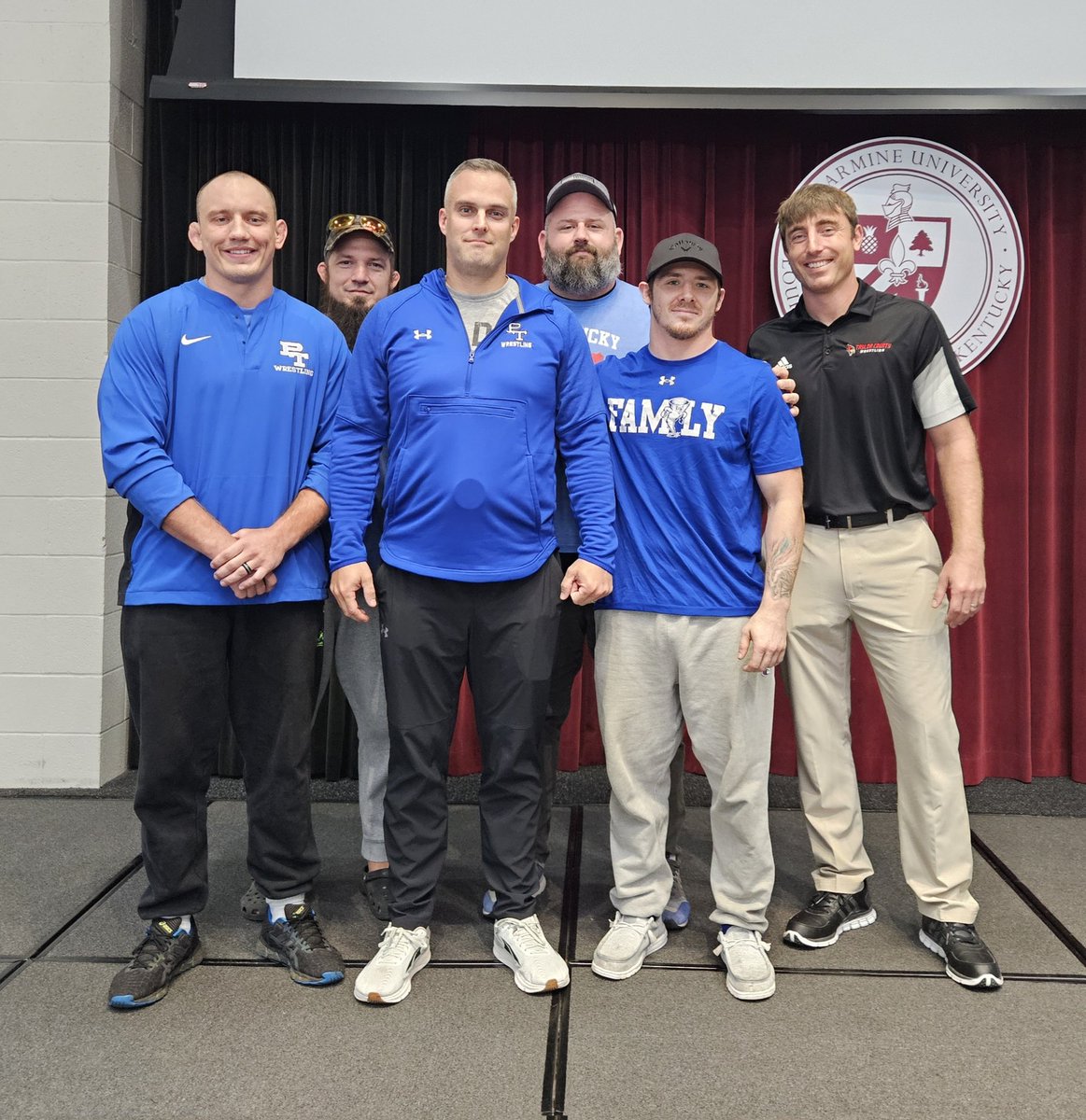 NWCA representative Spencer Adams presented Coach Seth Livingston of Paducah Tilghman the NWCA Boys wrestling coach of the year award for Kentucky. Also, congratulations to his staff which was awarded the asst coaching staff of the year. <a href="/nwcawrestling/">NWCA</a>