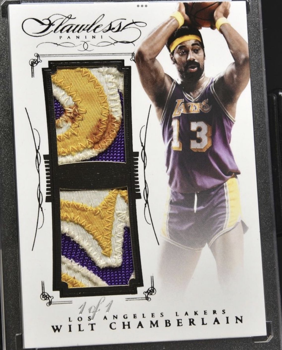 NBAカード　Wilt chamberlain 1of1 patch cardcollector291 | 2016-17 Flawless Wilt Chamberlain 1/1