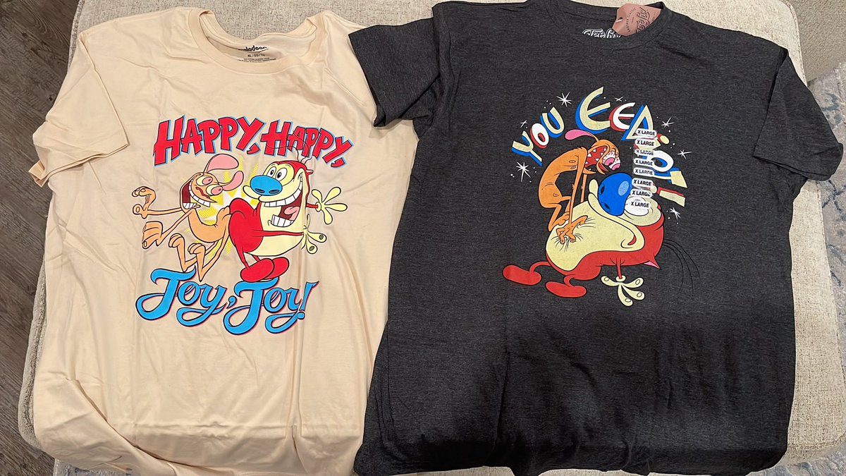 SavageKornDog's tweet photo. Imagine being this cool and getting to wear whatever you want to work…BudTender life is the shiznit. Check out the new work T’s! #Crofam #RenAndStimpy #LetsCro #BeachCrasher #InDaCouch https://t.co/4ZFWib84pe