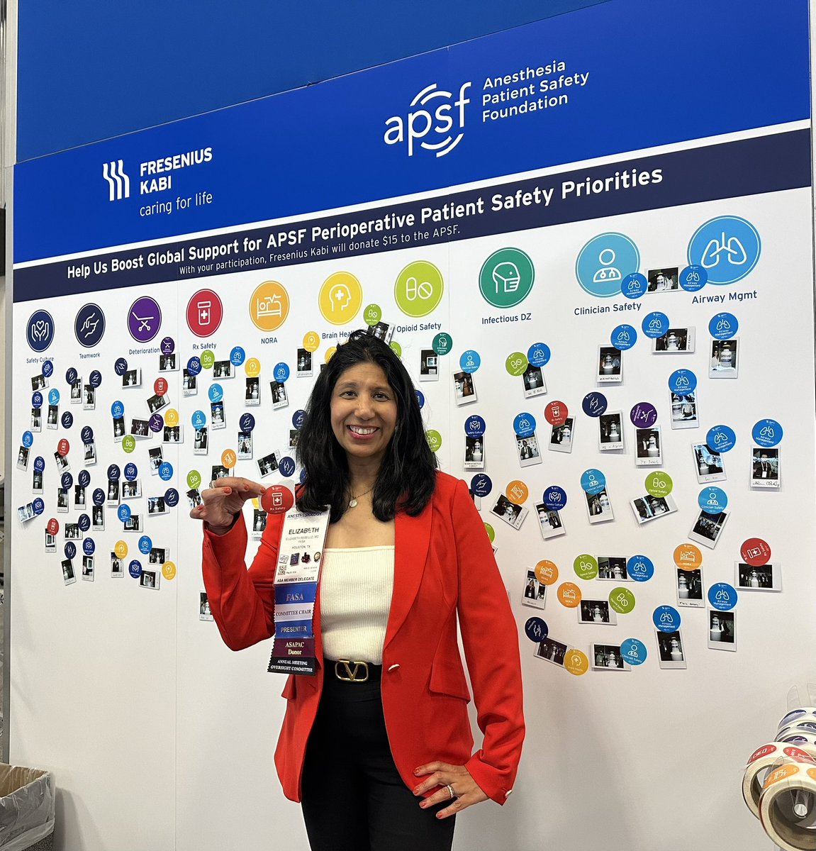Supporting #Patientsafety is easy at #ANES23! Come by booth #327 and choose your patient safety priority! Thank you @FreseniusKabi for donating to @APSForg for each attendee who chooses their priority! @@dremilym @AmyPearsonMD @MonicaHarbellMD