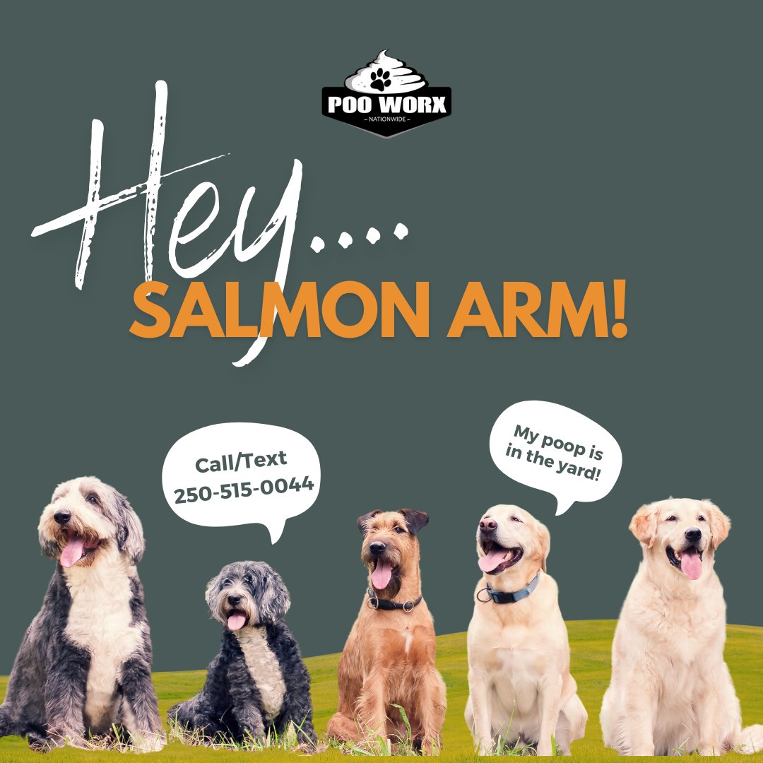 Hey Salmon Arm Community 🐾 Let's keep your outdoor space fresh and hassle-free. Contact us today at 250-515-0044 or visit pooworx.com/salmonarm

#kelowna #kelownasmallbusiness #canada #dogsofcanada #dogsofkelowna #okanagan #canadadog  #salmonarm