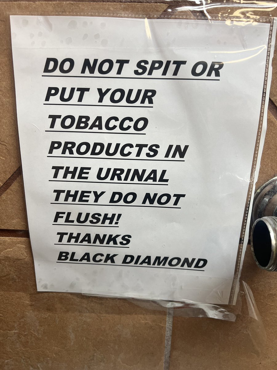 thatprisonguy's tweet photo. You know you’re in the country when you see this sign in the bathroom. https://t.co/LfbOc4Wbm7