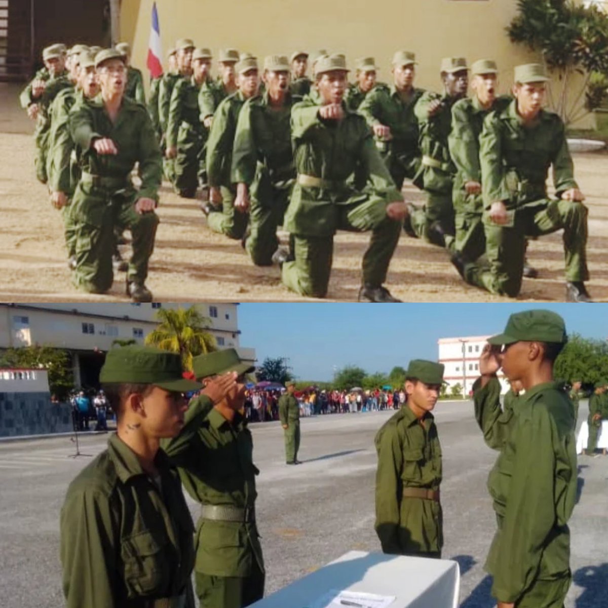 Los jóvenes soldados incorporados al Servicio Militar Activo, manifestaron su compromiso con la Patria al firmar el juramento en el que se expresa “la disposición a cumplir con el supremo deber de defender y servir con honor a la Patria socialista”. #Cuba