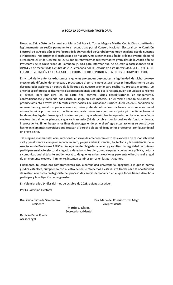 ComisiónelectoralAPUC2019 tweet media