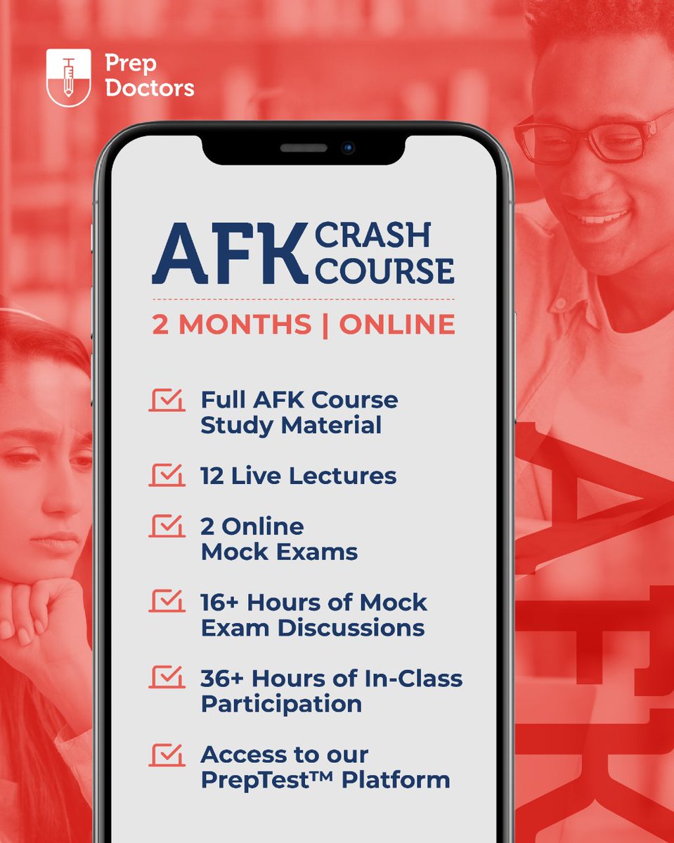 An AFK Course with all these features, right from the comfort of my home?
Enroll NOW in our online AFK Crash Course to access a multitude of benefits. Visit the link and choose "Crash (Online)" on the AFK page for additional details and registration:
prepdoctors.ca/courses/ndeb-d…