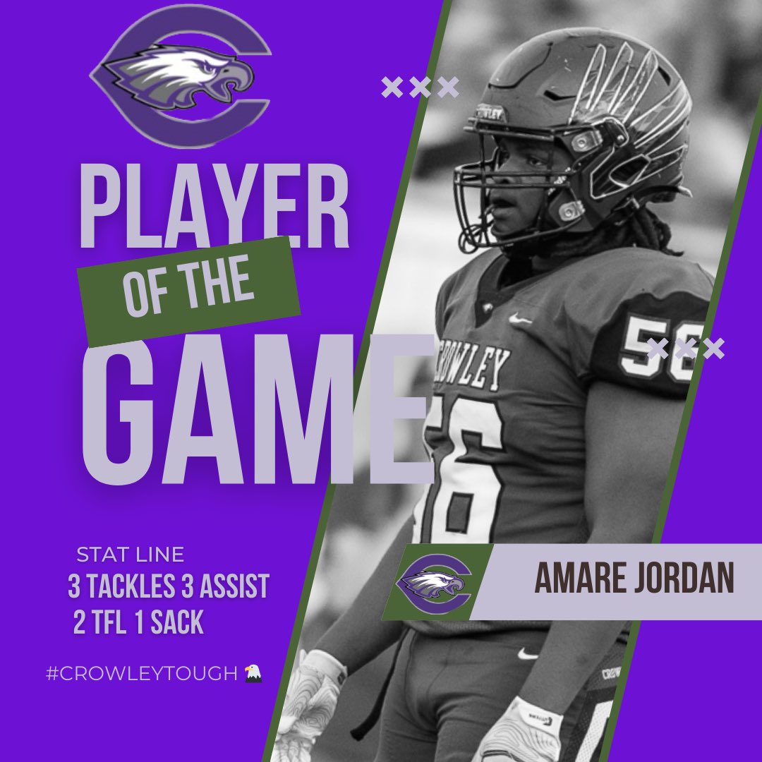 CTownEaglesFB's tweet photo. Week 8 Players of the Week‼️ #CrowleyTough🦅 https://t.co/kbEyORvmQE