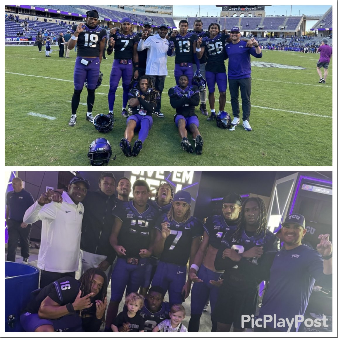 Great team win! @TCUFootball Super proud of these young men! 🐸🏈 #LockBoys