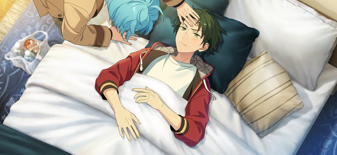 「2boys on bed」 illustration images(Latest)