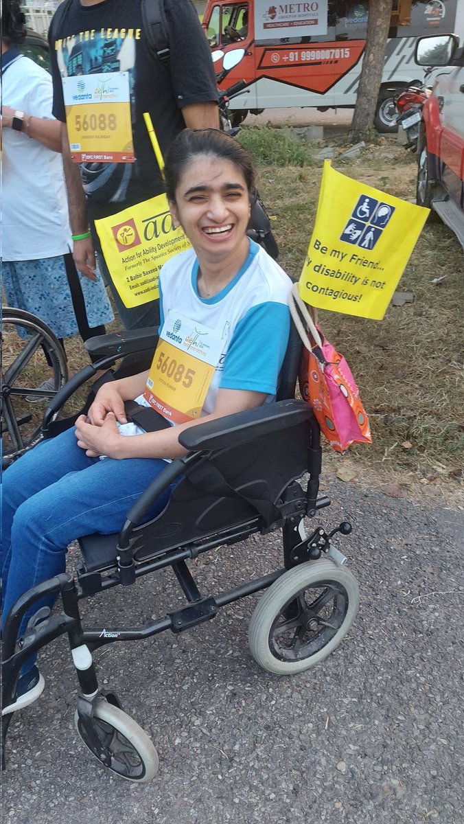 AmbikaPanditTOI's tweet image. #VedantaDHM23 ....all set for the marathon...Jyotika Kumar