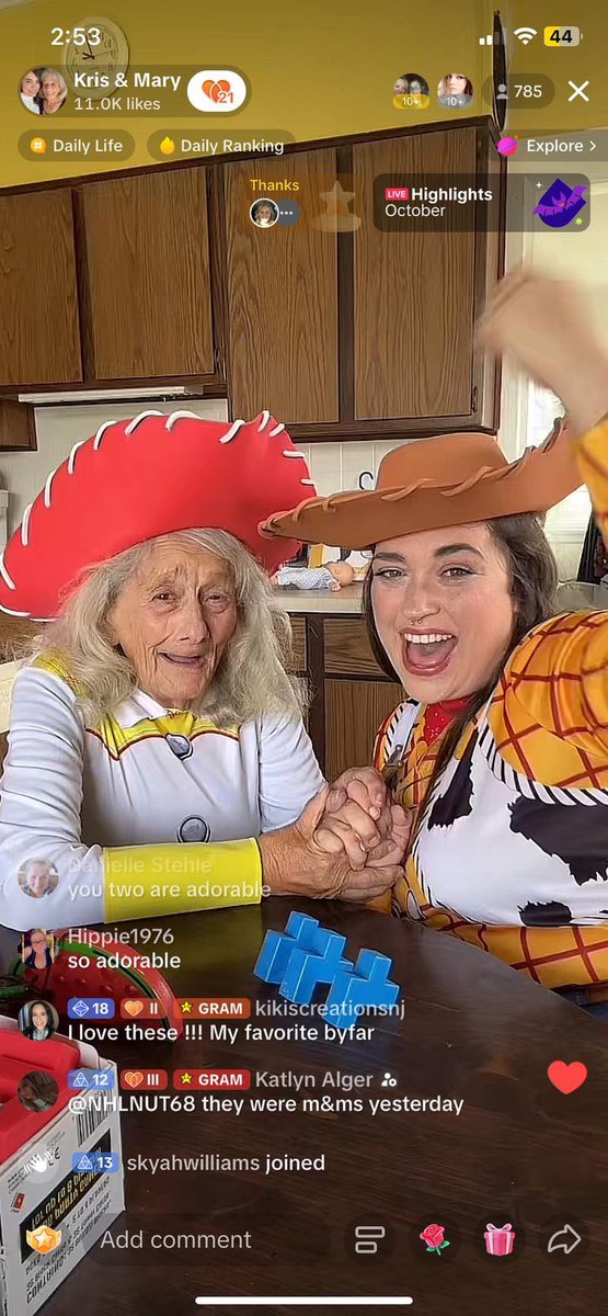 LifeWithGrams's tweet photo. @TikTokSupport @tiktokcreators @tiktok_us We were banned for sexual exploitation.. y’all need to get it together! It’s my Grandma &amp; I dressed up for Halloween. What is wrong with you all?! https://t.co/sJOmm8PFsd