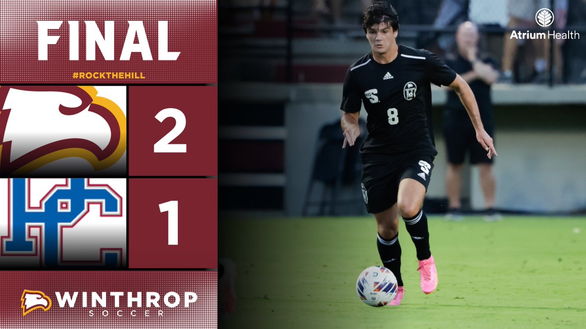 WinthropSoccer's tweet photo. ＥＡＧＬＥＳ ＷＩＮ！

Big road points as Guido nets late game-winner

#ROCKtheHILL | #BigSouthMSOC https://t.co/C63V4KRfxR