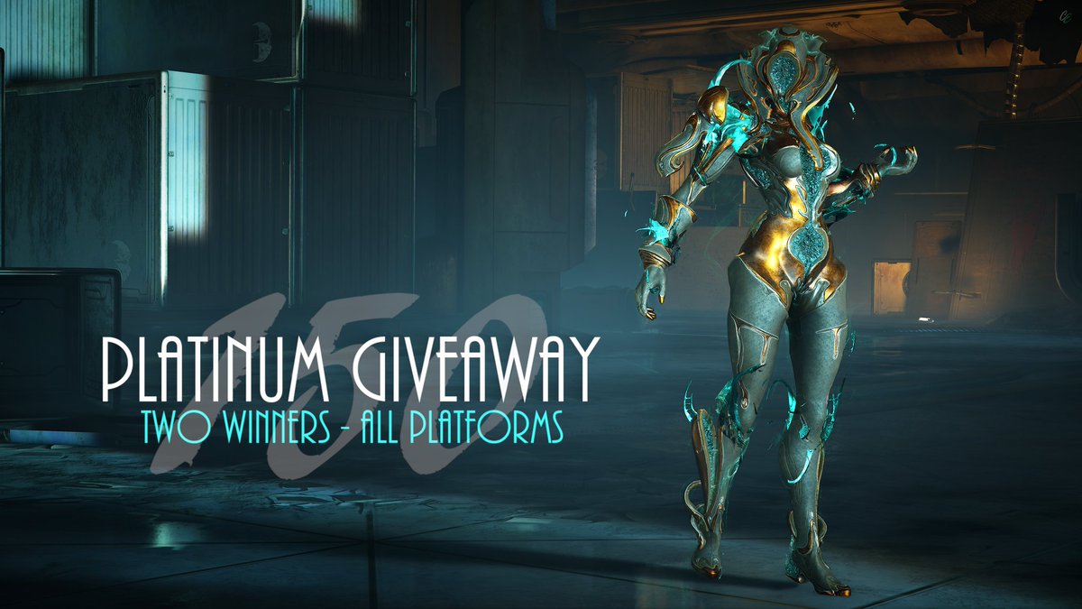 🎉 Giveaway Time! 🎉

To Enter:
❤️ Follow this account
🔁 Repost this giveaway 
👻 That's it! 

I'll draw two winners in a few days! 
Good luck! 
All plat prizes provided by 
<a href="/PlayWarframe/">WARFRAME</a>