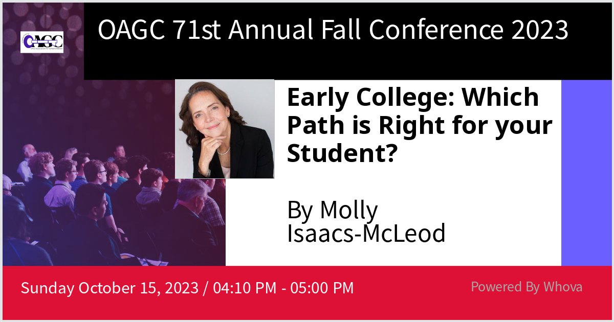 Excited to share insights about early college options for gifted students in Ohio! #OAGC2023