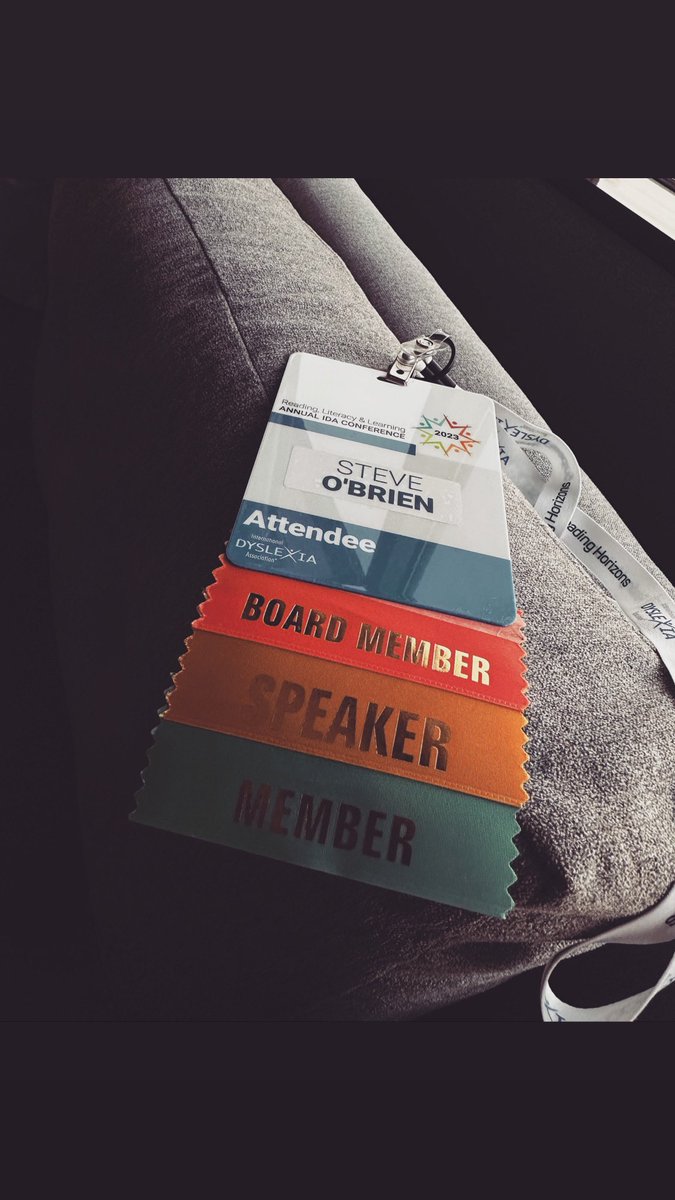 Another great IDA conference, always good to see my fellow board members and some old
friends.  Great movie by Harvey Hubble and his team. Also great to become
an Orton Oak after 25 years. #dyslexia