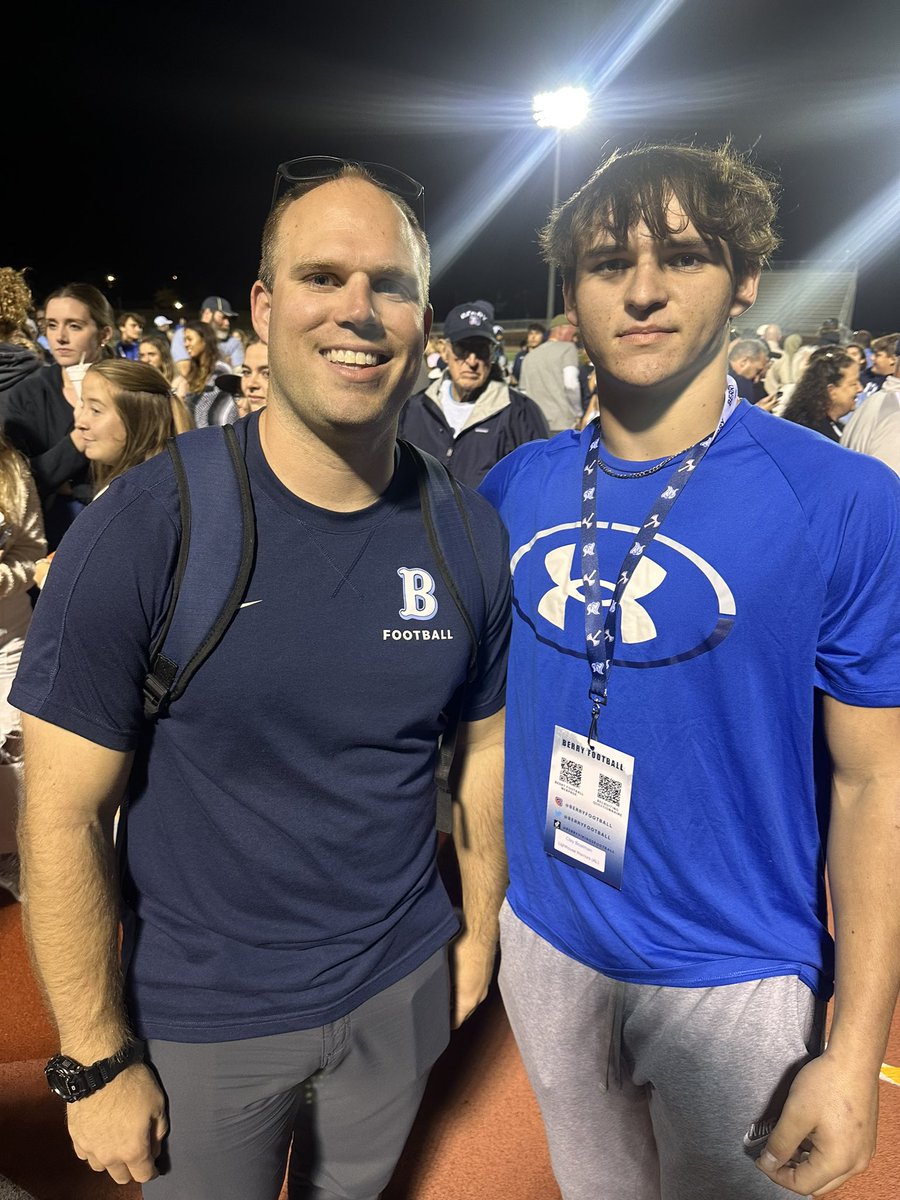 lighthouseftbl's tweet photo. Lighthouse Senior, Clay Boatman, enjoying his visit to Berry College! @BerryFootball #govikings #gowarriors #warriorfast #recruitlighthouse https://t.co/6xOs1zfvyQ