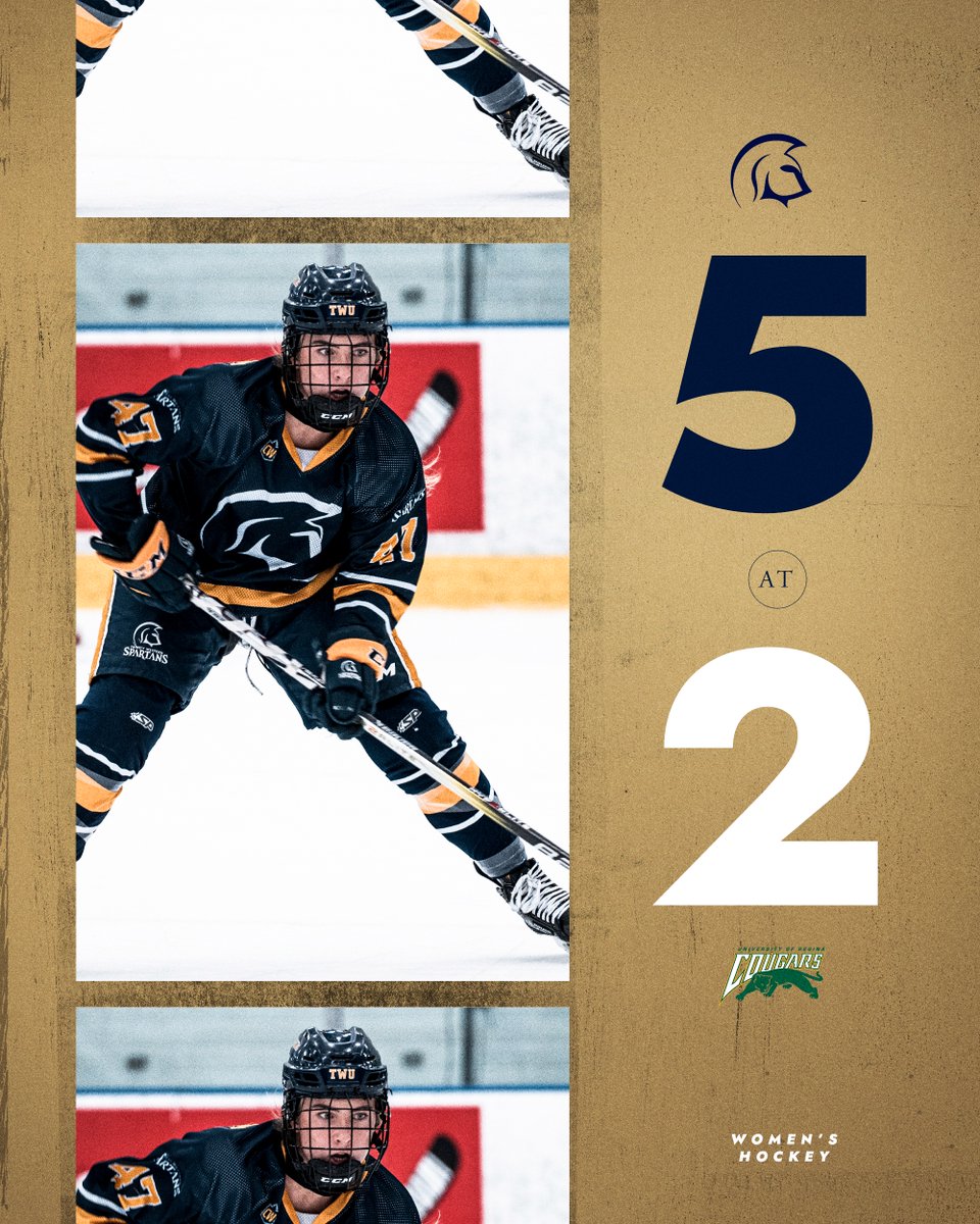 WHKY | Spartans complete the road SWEEP over <a href="/ReginaCougars/">U of R Cougars</a>! 

We're now 3-1 on the <a href="/CanadaWest/">Canada West</a> season!

#TWUHockey