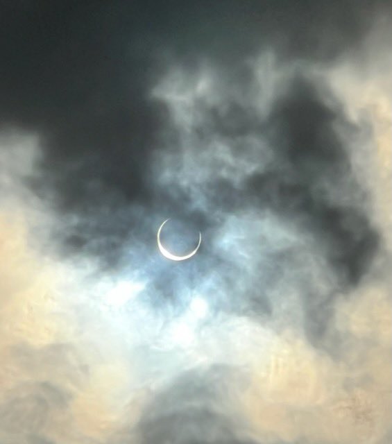 MSerna116's tweet photo. See! Even Santa and Mrs. Claus wanted to see the eclipse today!!! @NISD https://t.co/5ZvpQ7RqxJ
