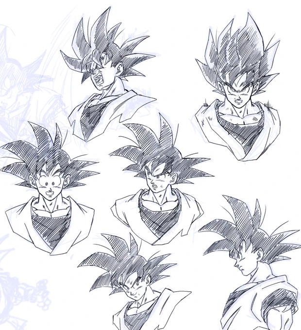 Bocetos de práctica  #DragonBall #DragonBallDaima
