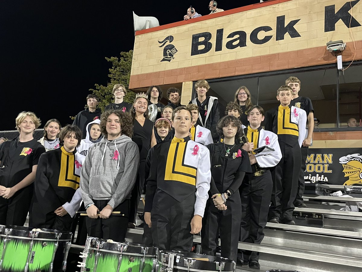 lakelehmanband's tweet photo. Busy weekend for @lakelehmanband! Keep up the good work! #homecoming #fbgame #competition #Knight_Vision3 https://t.co/gOcXBeXDyc
