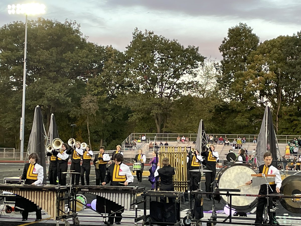 lakelehmanband's tweet photo. Busy weekend for @lakelehmanband! Keep up the good work! #homecoming #fbgame #competition #Knight_Vision3 https://t.co/gOcXBeXDyc