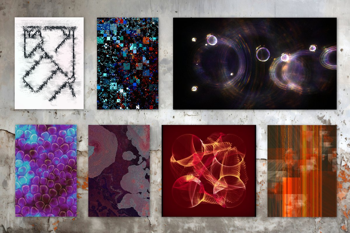 boringoldguy's tweet photo. 1/5 “Truth” on @FeralFile really impressed me.
Curated by @ajberni, it features impressive generative art by @presstube x @bzor, @charlotte_dann, @teaboswell, @HAL09999, @lisaorthstudio, @gengrdn and @D_VISION7.
My favourite #truthset is #110 (see image). https://t.co/lI1L7J8DAA