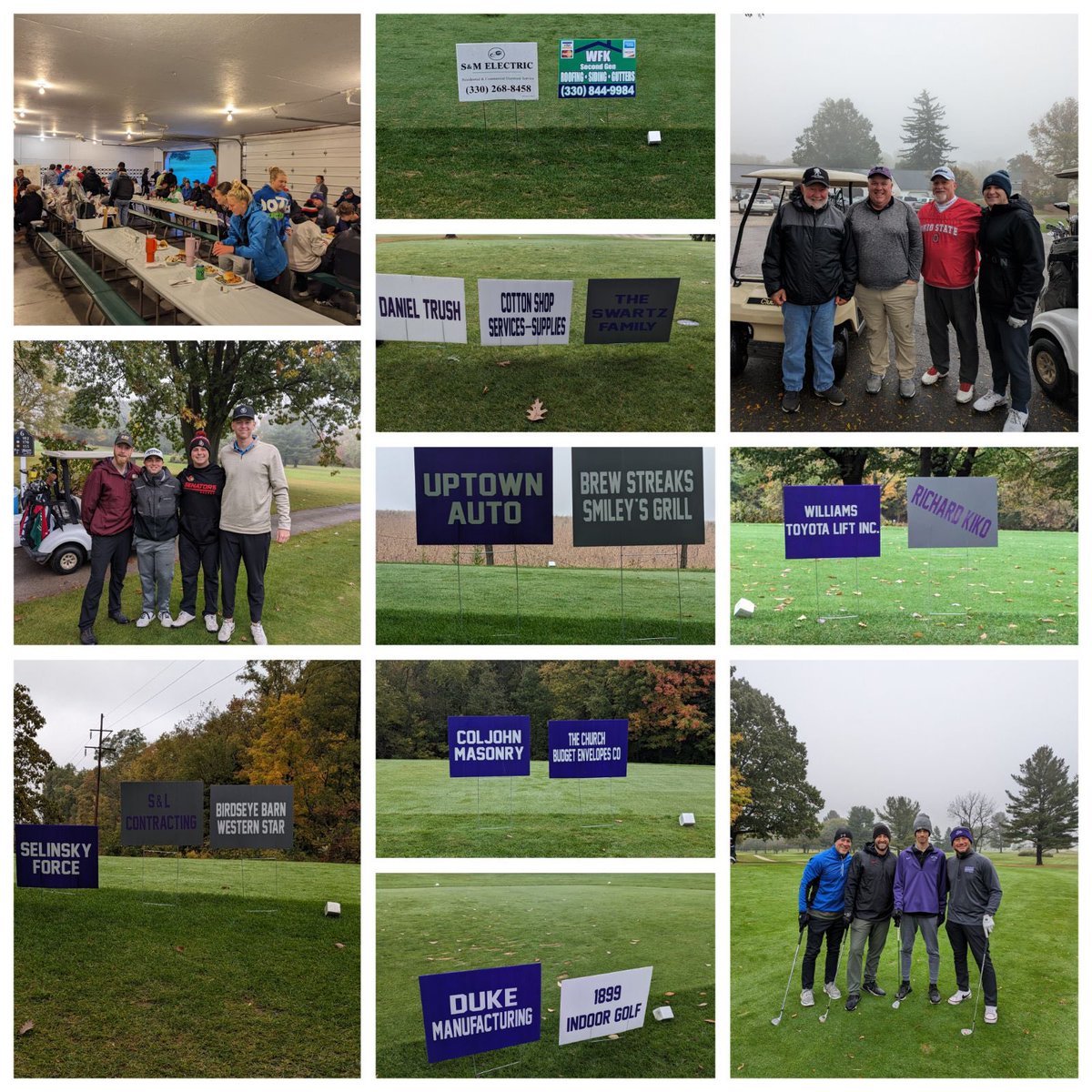 Thank you to everyone who came out to our golf outing! We appreciate the support through the rain and cold! A special thank you to our sponsors (some not pictured) Go Raiders🥎💜