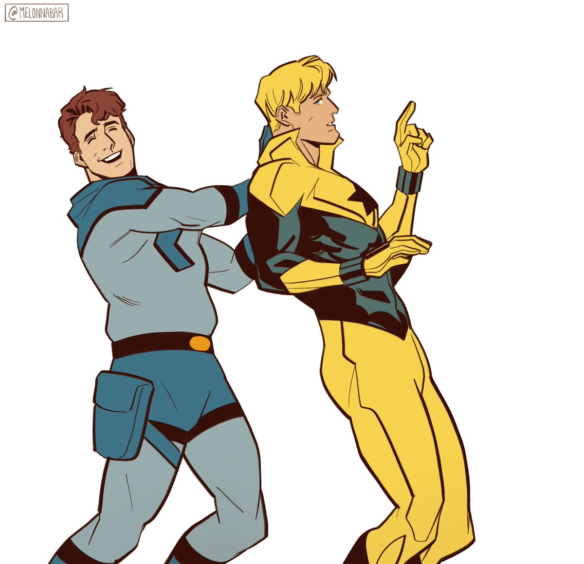 melonabarr's tweet image. Panel redraw while on the train 
💛💙
#boostle