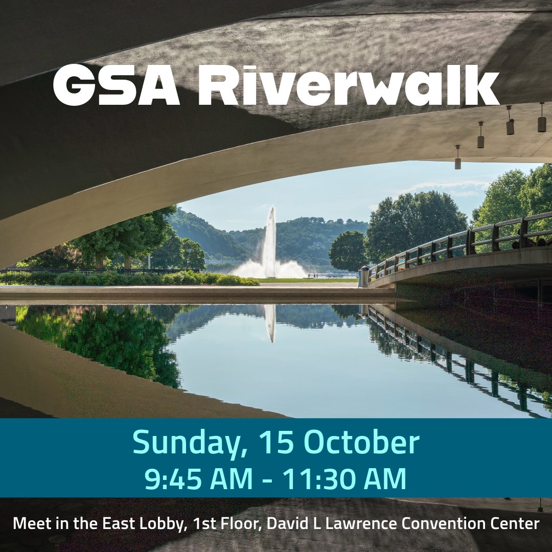 geosociety (@geosociety) on Twitter photo Join your GSA community members for a leisurely riverwalk & #geoscience conversation tomorrow 9:45-11:30 AM! Meet in the East Lobby, 1st Floor, David L Lawrence Convention Center. #GSA2023 #Community #GeologyRocks #EarthScience <a href="/BlkinGeoscience/">BlackInGeoscience</a> <a href="/magabritle/">Mark Gabriel Little</a> Join your GSA community members for a leisurely riverwalk & #geoscience conversation tomorrow 9:45-11:30 AM! Meet in the East Lobby, 1st Floor, David L Lawrence Convention Center. #GSA2023 #Community #GeologyRocks #EarthScience <a href="/BlkinGeoscience/">BlackInGeoscience</a> <a href="/magabritle/">Mark Gabriel Little</a>