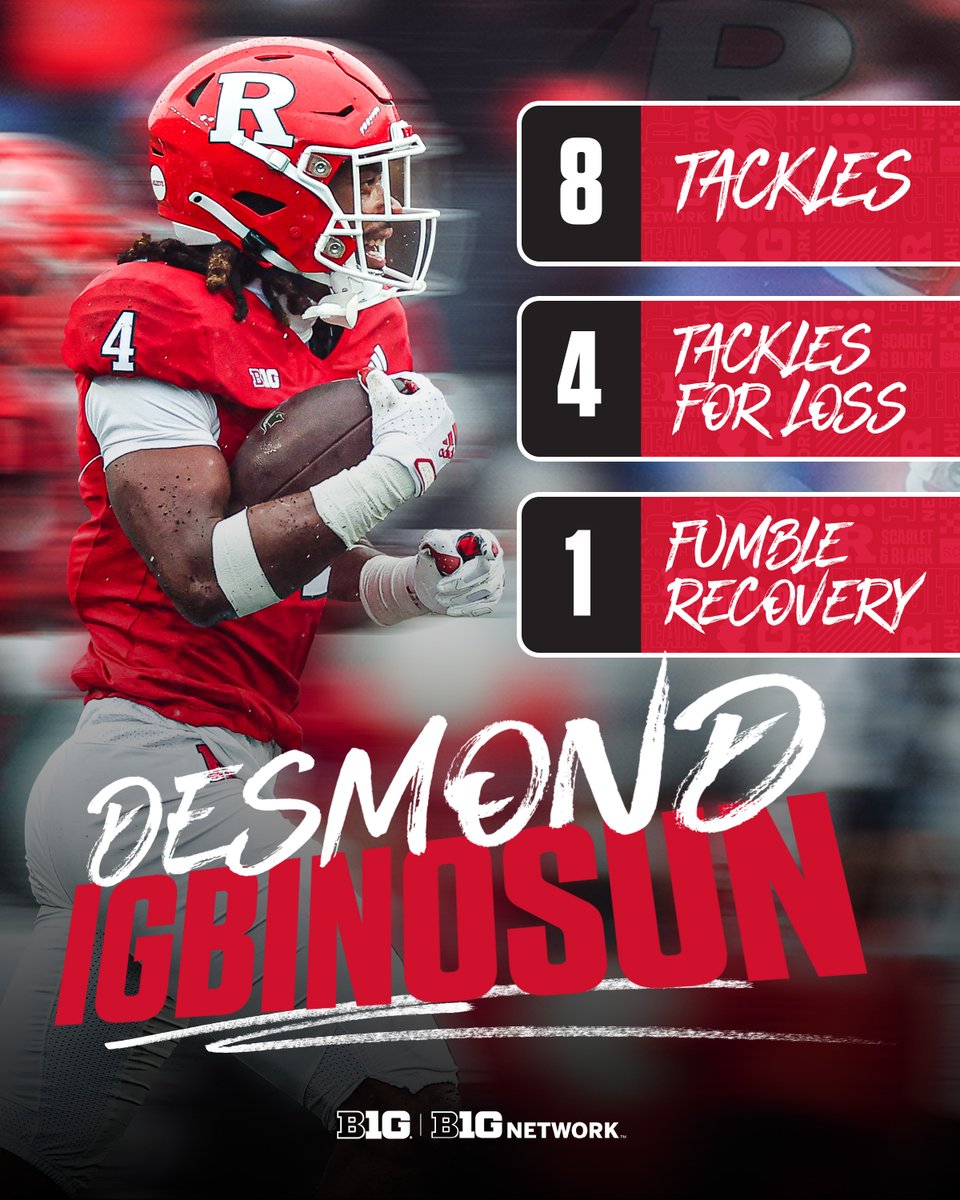 Desmond Igbinosun didn't mess around in @RFootball's comeback win.