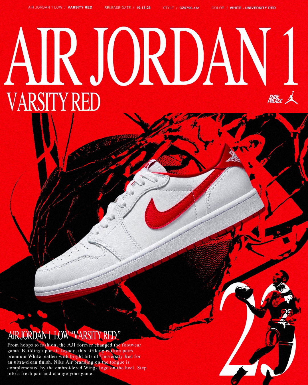 Air Jordan 1 Low OG University Red CZ0790-161 Release