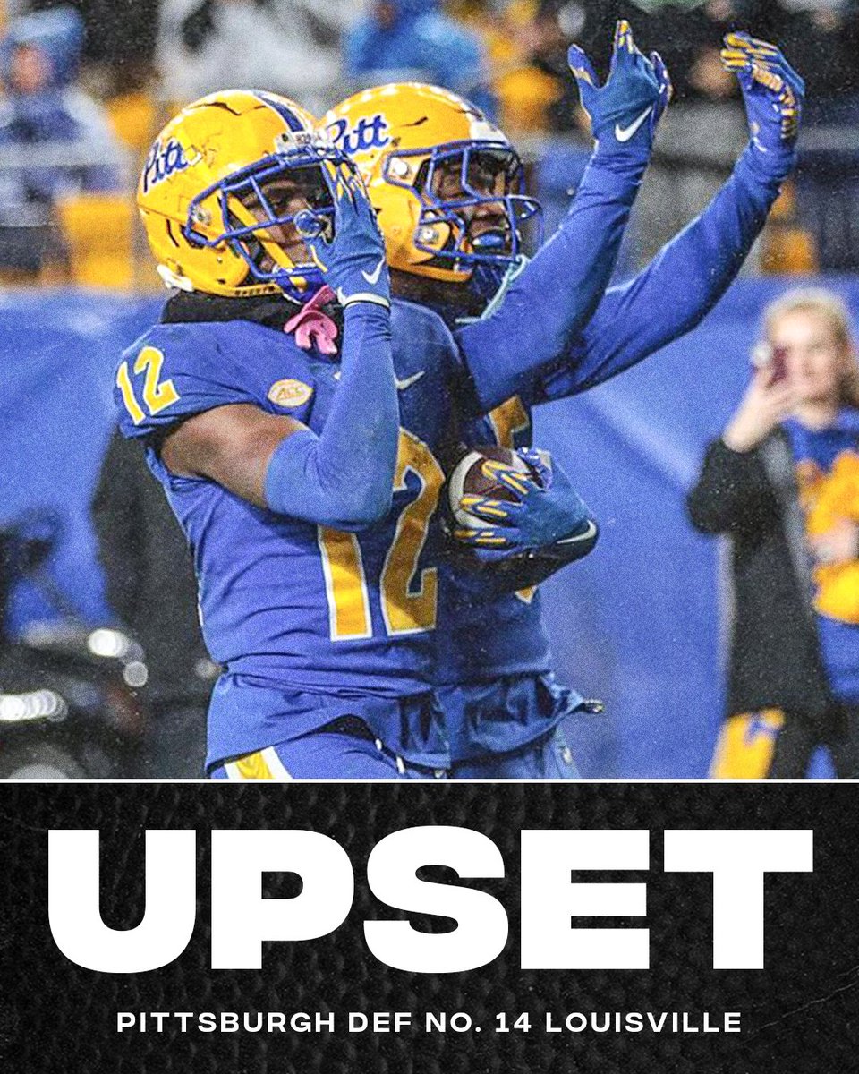 espn's tweet photo. PITT COMES UP BIG AT HOME 😤

(📸: @Pitt_FB) https://t.co/uvNDOQUpZg