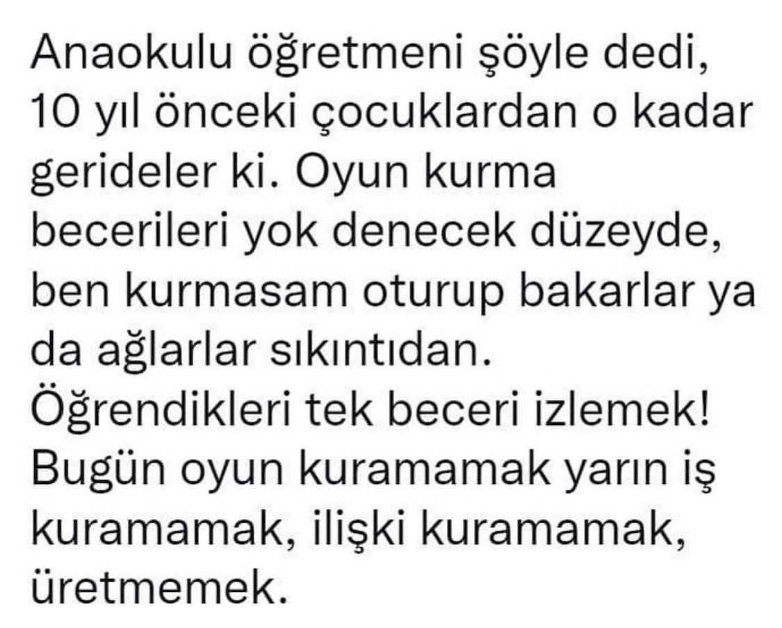 opdrgokce's tweet photo. ✍️ Bugün oyun kuramayanlar yarın işlerini, hayatlarını kuramayacak…

✍️ Bu ülkenin kaderini tek şey değiştirebilir…

✍️ Yüksek nitelikli eğitim ve bu eğitimli kitleden çıkacak yüksek nitelikli liderler…

✍️ Lider yetiştirmede de ve yetiştirdiklerimizin niteliklerinde zayıfız. https://t.co/N9TbXwt2KY