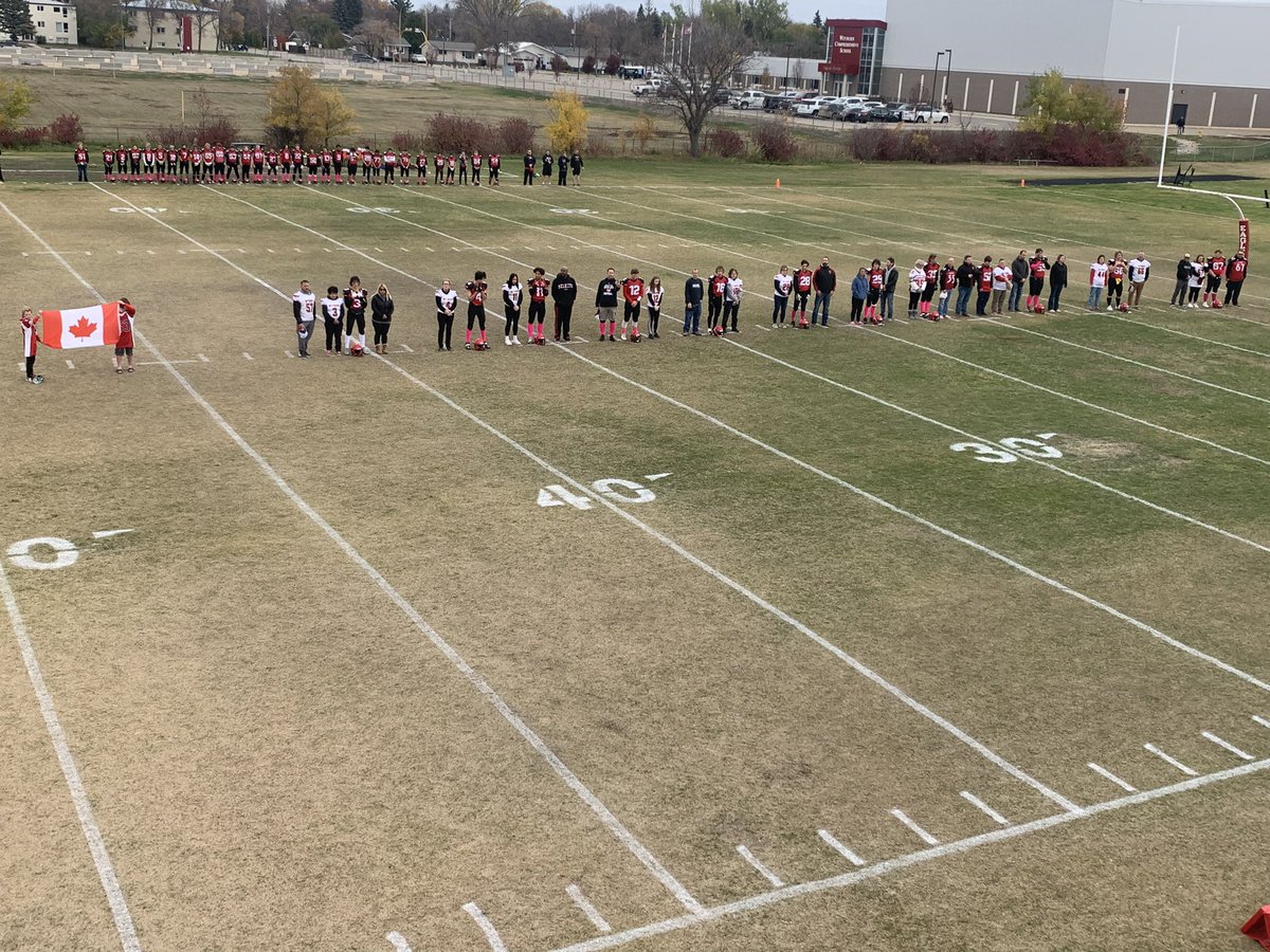 darren_abel's tweet photo. Before the #WCSEagles game today, our graduating Grade 12s &amp; their parents were introduced. Thanks to all the parents! It is in large part because of your support &amp; encouragement over the years that we are in the position we are as a team! #UndefeatedRegularSeason #ThanksParents https://t.co/oihFazn16a