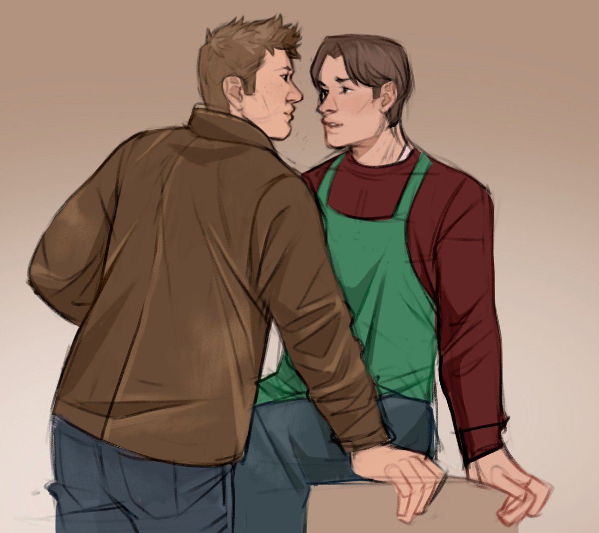 "Sammy, visiting you is gonna be hard when I have to call you 'Dean'"
messy sketch with a boring pose. SORRY been so busy. but this has been my current brain worm.
#wincest #supernatural #gilmoregirls