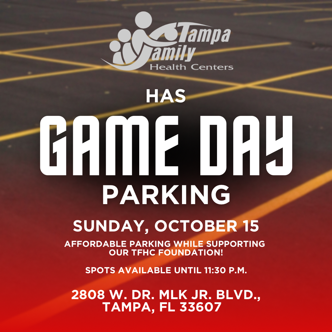 tampafamhealth's tweet image. Score a touchdown for health and community! Park with us during football games and help fund our foundation’s vital initiatives. 🚗🏈 #CommunityImpact #GameDayParking #BucsGameDay #TampaBayBuccaneers #Sports #Football #TampaHealthcare #TFHC #TampaFamily