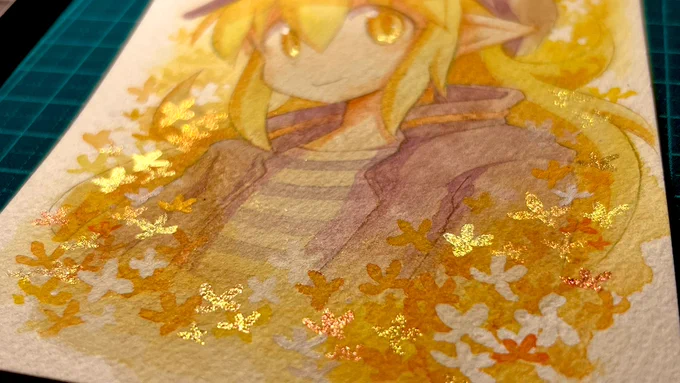 金木犀のにおいがしたので描きました 